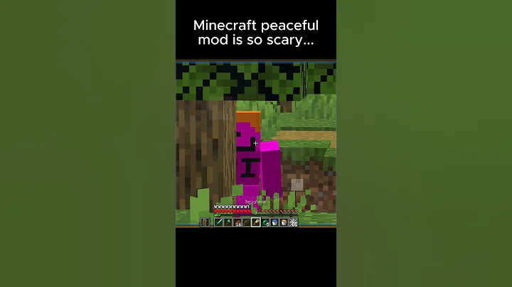 Minecraft peaceful mode is so terrifying... #shorts #minecraft