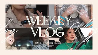 Weekly VLOG || Date night, meal prep, car chats, & a heart monitor?!