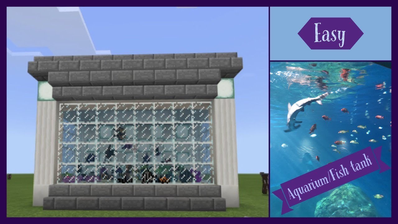 Minecraft: How to build an Aquarium/Fish Tank (Easy) by: ODK - YouTube