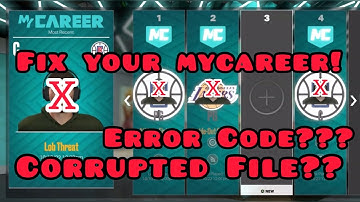 How to Fix Mycareer/MyPlayer Error Code or Corrupted File! How to Get It Back - NBA 2k23 / NBA 2k24