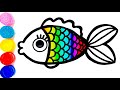 Bolalar uchun baliq chizish/Drawing Fish for children/Рисунок Рыба для детей