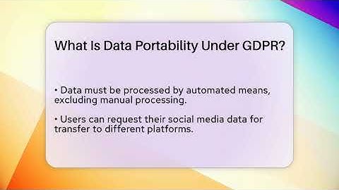 What Is Data Portability Under GDPR? - Everyday-Networking