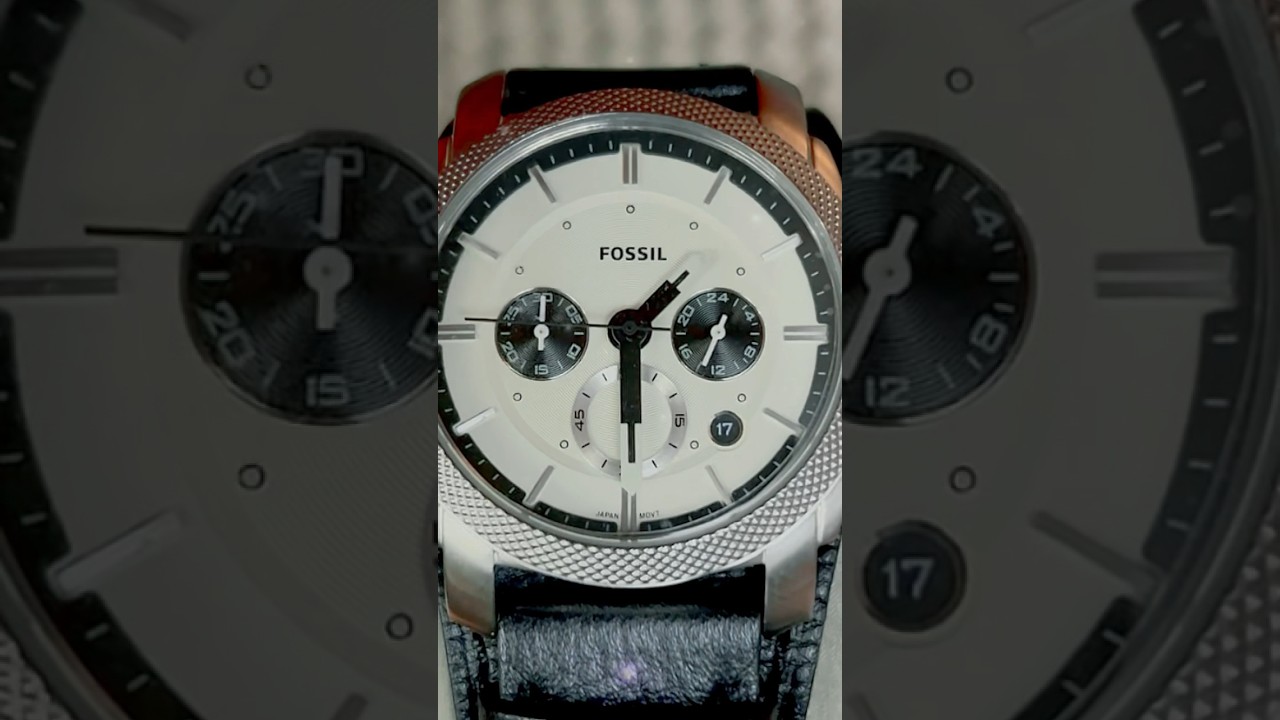 FOR WATCH FS5921 CHRONOGRAPH 42MM BLACK YouTube ECO MACHINE FOSSIL - LEATHER UNBOXING - MEN