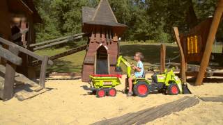 Ogromny Traktor Koparka Claas AXOS 330 FALK 1010WH VS Arion 420 RIK-zabawki.pl