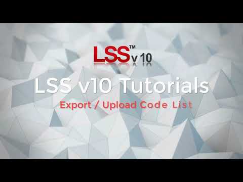 Export Upload Codelist to survey instrument Command - LSS Tutorial