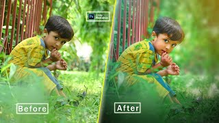 Episode03   Baby photo Manipulation Photoshop Tutorial || outdoor portrait editing
