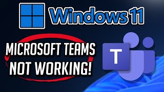 Microsoft Teams app Not Working or Not Opening on Windows 11 / 10