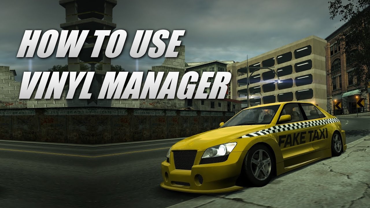 How use Vinyl Manager NFS World YouTube