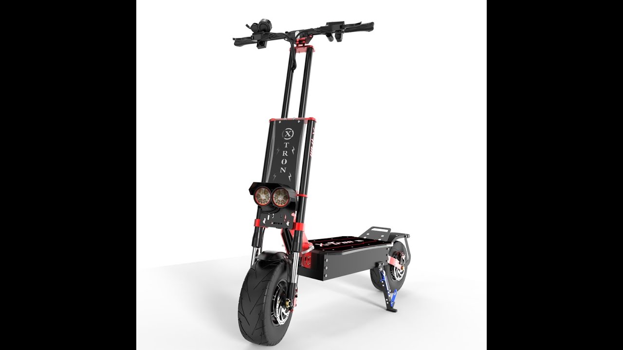 video Galingas elektrinis paspirtukas su sėdyne „X-Tron” 5600W ~85km/h