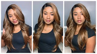 $40 FAKE A FRONTAL! OKAY OUTRE! | OUTRE MELTED HAIRLINE SYNTHETIC WIG SWISS LACE FRONT CATALINA
