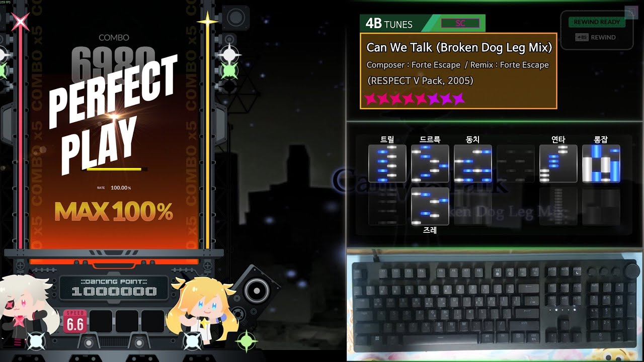 [DJMAX RESPECT V] Can We Talk (Broken Dog Leg Mix) | 4B SC | SC★8 - YouTube