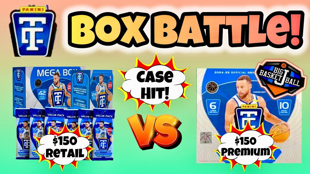 *BIG CASE HIT!* 🔥 2024-25 Panini Totally Certified Box Battle! Premium vs Mega/Blaster/Value Packs!