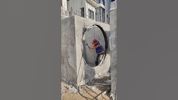 Technical remove circle formwork of manhole