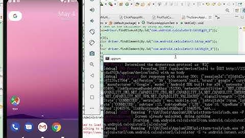 Selenium Appium Calculator Demo using Emulator