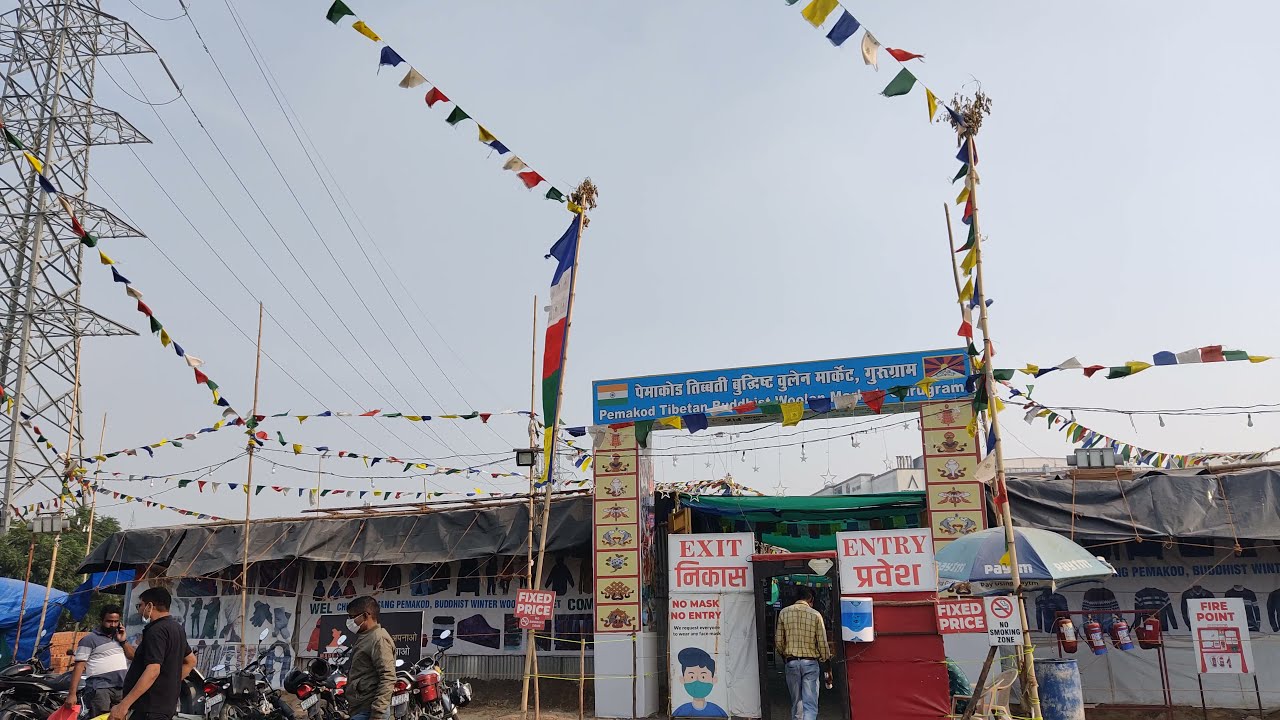 Tibetan Market Gurgaon 2022 Pemakod Tibetian Budhist Woolen Market