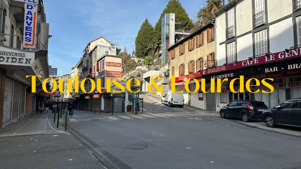 toulouse & day trip to lourdes vlog | exploring the town, sanctuary of our lady of lourdes
