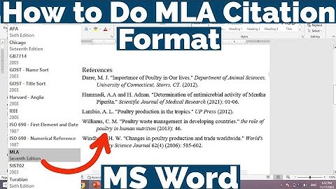 How to Do MLA Citation Format on MS Word | How to Select MLA Citation Style in MS Word