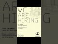 LATEST VACANCIES FOR CIVIL ENGINEERS|  FRESHER VACANCIES| LATEST VACANCIES AT 2024 #job #civiljobs
