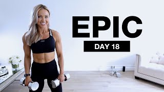 Day 18 of EPIC | 40 Min Chest and Triceps Workout at Home