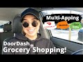 DoorDash, Uber Eats, And GrubHub Driver Ride Along | Accepted A Grocery Shopping Order