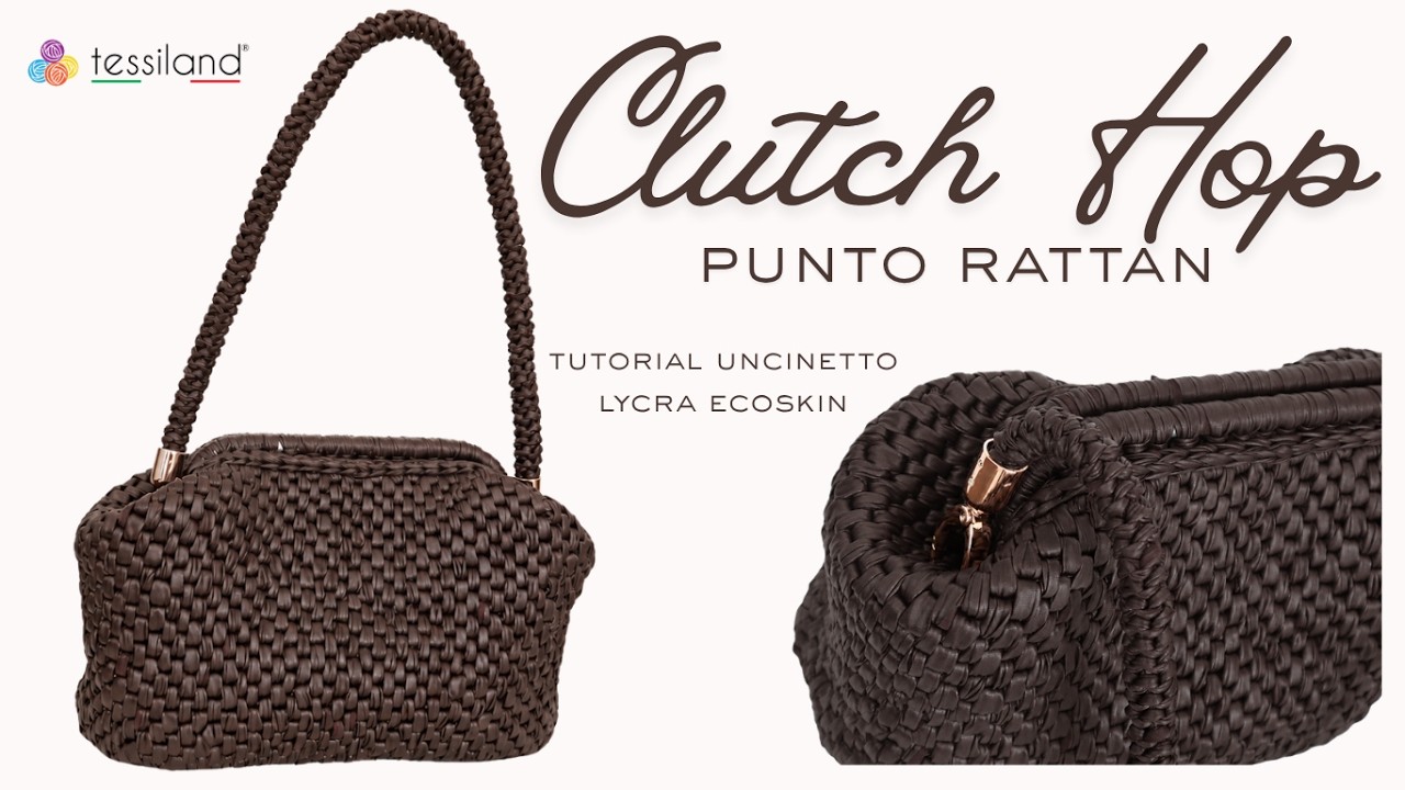 Tutorial for making the crochet Hop Clutch bag