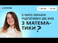 З чого розпочати підготовку до ЗНО з математики?