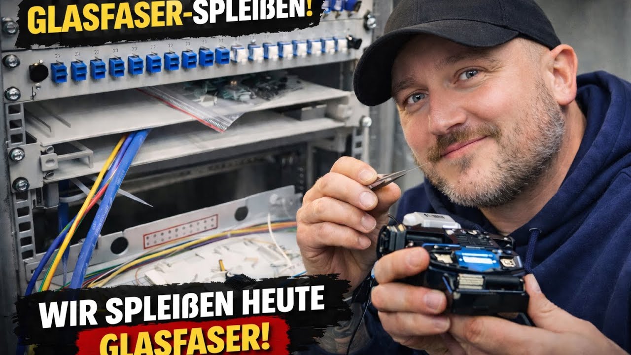 Wir spleißen heute Glasfaser :)