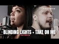 Blinding lights  take on me  the weeknd  aha  ramona rox cover