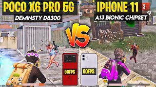 POCO X6 PRO VS IPHONE 11 GAMING TEST IN 2024🔥• iOS VS ANDROID• POCO X6 PRO PRO VS IPHONE 11 REVIEW🎮