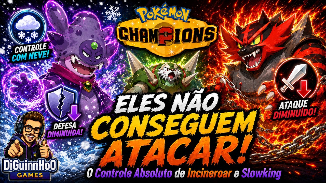 ELES NÃO CONSEGUEM ATACAR! O Controle Absoluto de Incineroar e Slowking