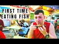 First time trying Ikan Keli & Sotong (Catfish & Squid) IN MY LIFE - Traveling Malaysia Episode 40