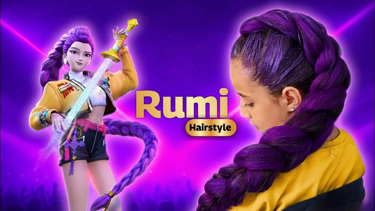 Rumi Hairstyle Tutorial (K-Pop Demon Hunters) — Step-by-Step Braid!