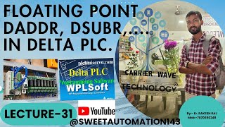 FLOATING POINT ADDITION, SUBTRACTION, MULTIPLICATION, DIVISION IN DELTA PLC WPLSOFT IN HINDI