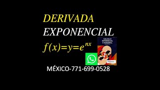DERIVADA NO 16 DERIVADA DE UN EXPONENTE CAP 2