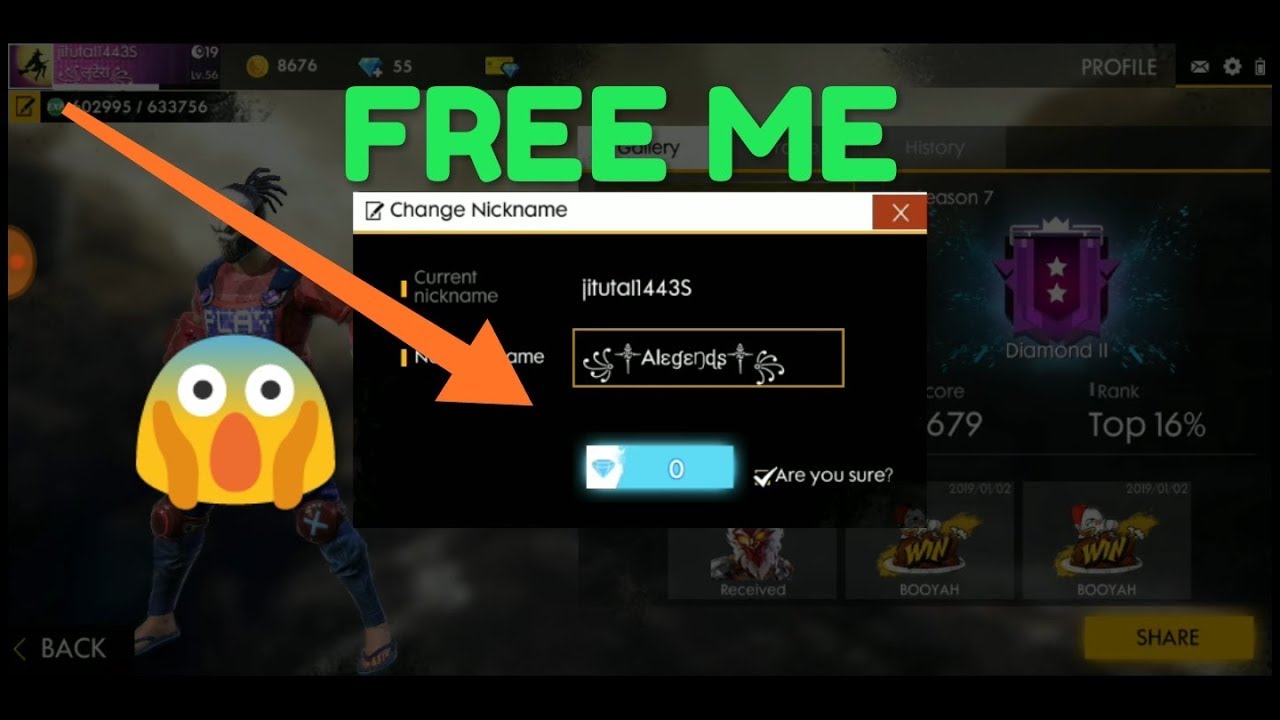 Free fire new character review and name change 0 diamond ...