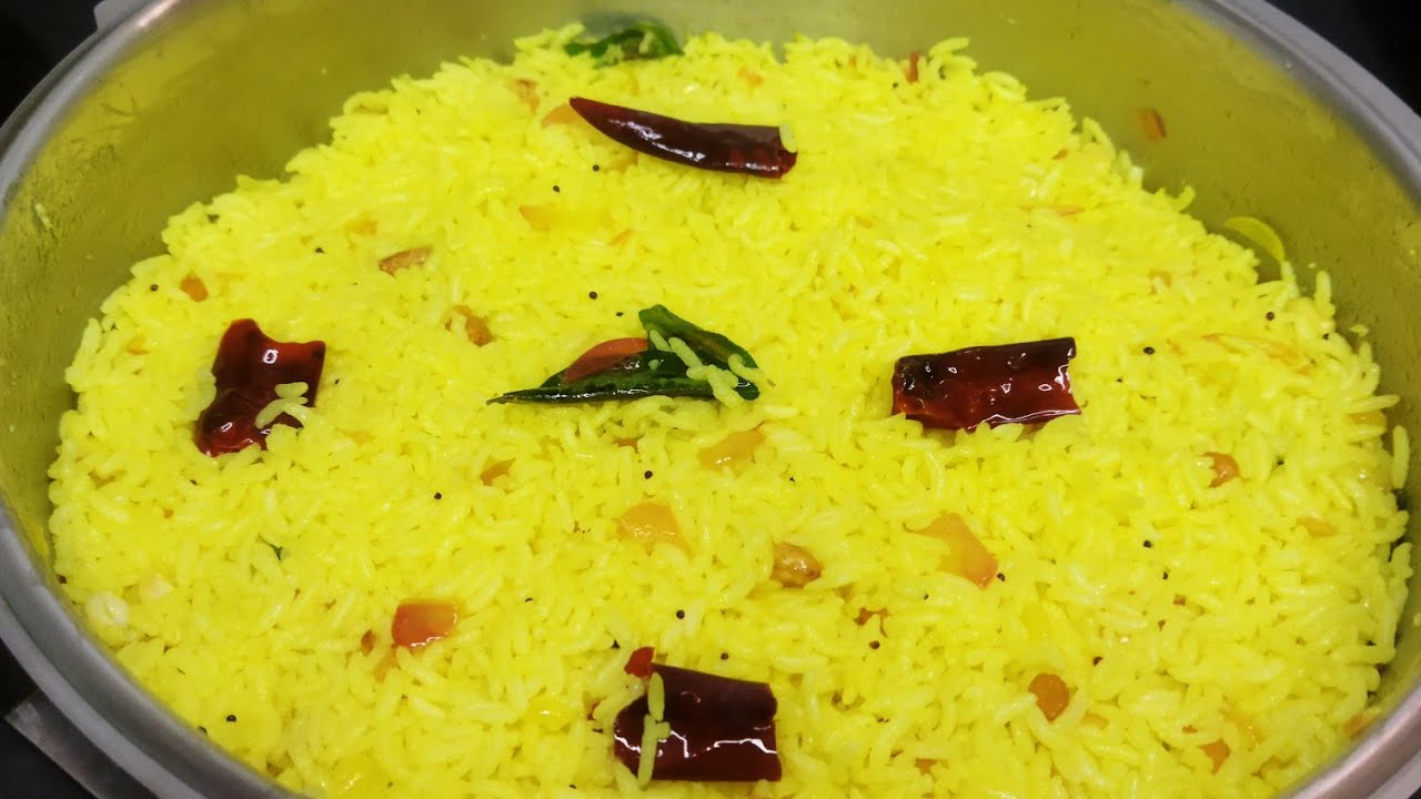 Lemon rice recipe| How to make lemon rice in tamil| எலுமிச்சை சாதம் ...