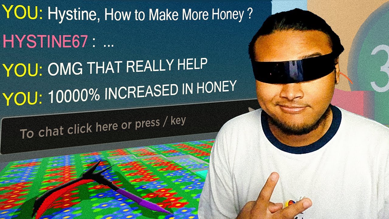 Я помогаю 1000 людям, ничего не делая, в игре Bee Swarm Simulator.