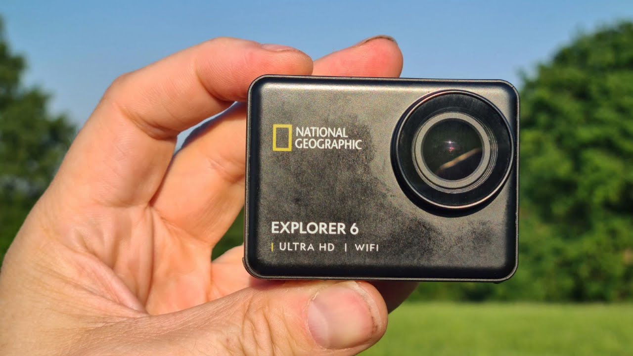 National Geographic Caméra d'action 4K Ultra HD 60 fps WiFi Explorer 6  étanche avec stabilisateur d'image : : High-Tech