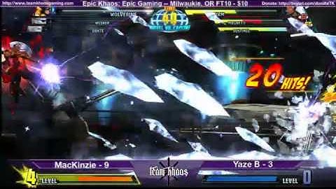 Epic Khaos After Hours - MacKinzie vs Yzae B FT10 for $10 MVC3