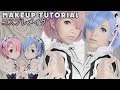 ☆ Rem / Ram Re:ZERO Cosplay Makeup Tutorial ゼロから始める異世界生活 コスプレメイク ☆