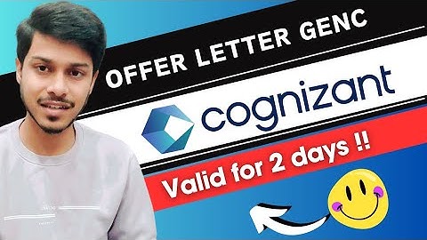 COGNIZANT offer letter out for GenC Role | Passport Mandatory? | Accept in 2 days | Rishav hacx