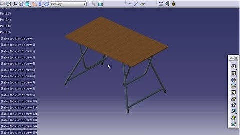 Short Leg Modeling|Modeling & Reverse Engineering a Foldable Table in Catia V5
