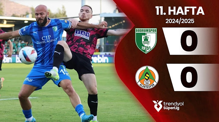 Bodrum FK (0-0) Alanyaspor | 11. Hafta - Trendyol Süper Lig 2024/2025 Sezonu