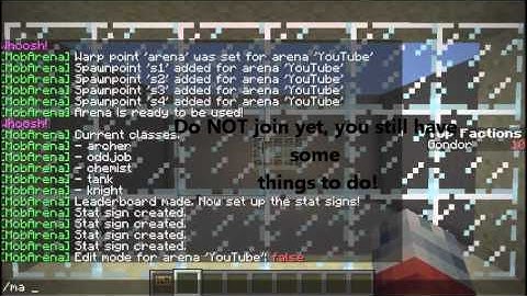 Minecraft Tutorial | Bukkit Plugin MobArena | Creating an Arena