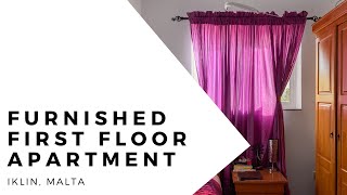 Curbsy Property Tour Malta | Furnished First Floor Apartment in Iklin, Malta for Sale
