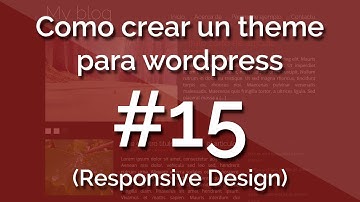 [Curso] Como crear un theme para wordpress (con responsive design) 15. Creando menú de wordpress