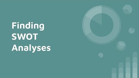 Finding SWOT Analyses