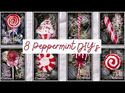 Peppermint Swirls Tree Picks & Sprays // How to DIY Dr Seuss