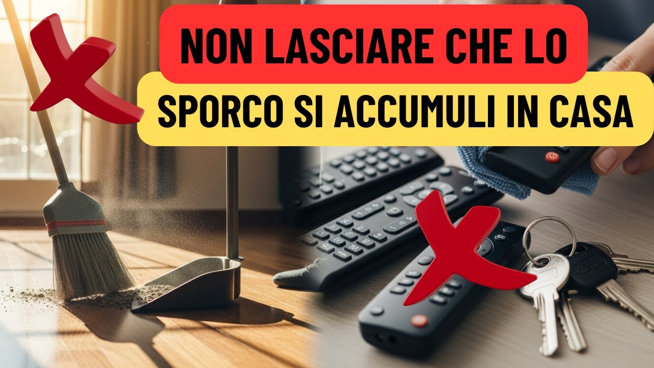 🧹 20 cose che accumulano sporco ogni giorno 🏠