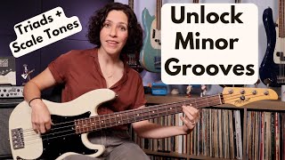 Bass Groove Lesson: How To Use Triads & Scale Tones Over An Essential Pop/Rock Minor Progression